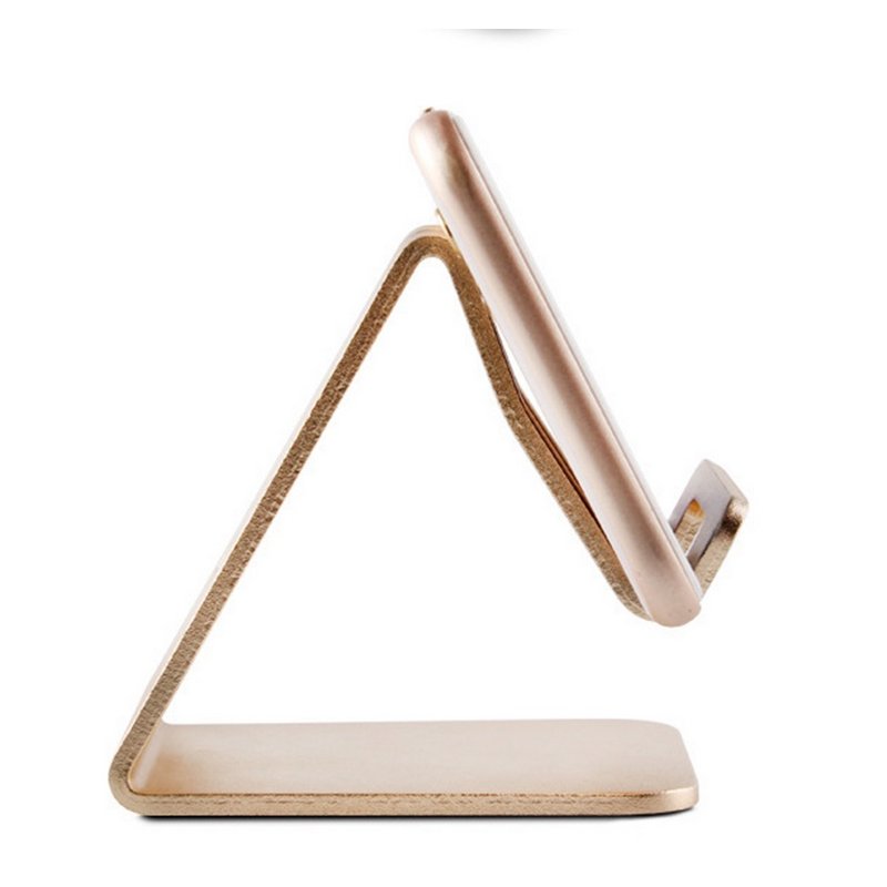 Mobile Phone Holder Stand Aluminium Alloy Metal Tablet Desk Holders Cellphone Stands  Golden