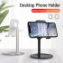 Mobile Phone Holder Stand Cell Phone Tablet Universal Desk Holder for iPhone X 8 7 Samsung Desktop Phone Holder Accessories Silver