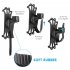 Mobile Phone Holder for Bicycle Motorcycle Universal Phone Bracket Anti drop Anti vibration Silicone Magnetic 360 Degree Rotation Black