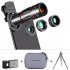 Mobile Phone Lens 28x Telephoto 0 6x Wide Angle 20x Macro 198 Degree Fisheye 4 in 1 Lens Kit