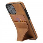 Mobile  Phone  Protective  Cover Solid Color Full Protector Anti-shock Anti-scratch Anti-slip Anti-fouling Phone Shell Compatible For Iphone 11 12 13 Series Brown_Iphone 12 por max
