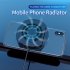 Mobile Phone Radiator Gaming Universal Phone Cooler Adjustable Portable Fan Holder Heat Sink For iPhone Samsung Huawei black