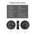 Mobile Phone Radiator Gaming Universal Phone Cooler Adjustable Portable Fan Holder Heat Sink For iPhone Samsung Huawei black