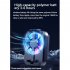Mobile Phone Radiator Semiconductor Cooling Fan Clip Peripheral Rechargeable 3 speed Adjustable Cooler With Rgb Light black