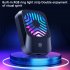 Mobile Phone Radiator Semiconductor Cooling Fan Clip Peripheral Rechargeable 3 speed Adjustable Cooler With Rgb Light black