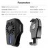 Mobile Phone Radiator Portable Gaming Cooler Wireless Phone Handle Mini Controller With Cooling Fan For PUBG Mobile black
