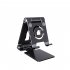Mobile Phone Stand Foldable Portable Aluminum Alloy Desktop Phone Holder Cradle Dock Stable Tablet Bracket Bright moon silver