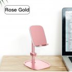 Mobile Phone Stand Holder for iPhone iPad Air <span style='color:#F7840C'>Smartphone</span> Metal Desk Desktop Phone Mount Holder for Xiaomi Huawei Tablet Rose gold