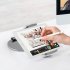 Mobile Phone Tablet Stand Desktop Aluminum Alloy Holder Adjustable Collapsible Phone Holder for 4 14 Inches Silver