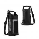 Mobile Phone Waterproof Bag 2L/ 5L Cross Body Bag With Detachable Adjustable Shoulder Straps IPX6 Swimming Waterproof Bag For Outdoor Kayaking Boating black 2L