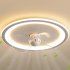Modern Ceiling Fans With Lights And Remote Flush Mount 6 Speed Reversible Low Profile Ceiling Fan Light Fixture For Bedroom Living Room Kitchen 110V 220V 110V