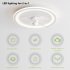 Modern Ceiling Fans With Lights And Remote Flush Mount 6 Speed Reversible Low Profile Ceiling Fan Light Fixture For Bedroom Living Room Kitchen 110V 220V 110V