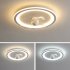 Modern Ceiling Fans With Lights And Remote Flush Mount 6 Speed Reversible Low Profile Ceiling Fan Light Fixture For Bedroom Living Room Kitchen 110V 220V 110V