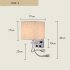 Modern Indoor LED Bedside Bedroom Wall Light with 2Heads Reading Lights Without Light Source 1039 2 with USB