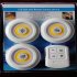Modern LED Night Light  Battery Powered COB Work Light  Remote For 2 Level Brightness And Time Control  Under Cabinet Lighting Wireless  Bedroom Feeding Light C