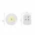 Modern LED Night Light  Battery Powered COB Work Light  Remote For 2 Level Brightness And Time Control  Under Cabinet Lighting Wireless  Bedroom Feeding Light C