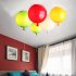 Modern LED Pendant Lamp Balloon Bedroom Ceiling Light Warm Decoration Red Diameter 20cm