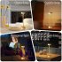 Modern LED Rechargeable Table Lamp With Touch Sensor 3 Levels Brightness 4000mAh Battery USB C Charging Port Portable Bedside Lamp gold