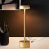 Modern LED Rechargeable Table Lamp With Touch Sensor 3 Levels Brightness 4000mAh Battery USB C Charging Port Portable Bedside Lamp gold