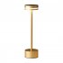 Modern LED Rechargeable Table Lamp With Touch Sensor 3 Levels Brightness 4000mAh Battery USB C Charging Port Portable Bedside Lamp gold