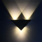 Modern LED Triangle Aluminum Wall Lamp Bedroom Corridor Staircase Indoor Spot Lights Decoration Warm white light_85-265V 3W