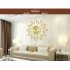 Modern Mute Wall Clock  Decorative Crystal 3D Large Silent Clocks  Diameter 54cm 21   Perfect for Housewarming Gift Black