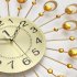 Modern Mute Wall Clock  Decorative Crystal 3D Large Silent Clocks  Diameter 54cm 21   Perfect for Housewarming Gift Black