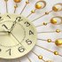Modern Mute Wall Clock  Decorative Crystal 3D Large Silent Clocks  Diameter 54cm 21   Perfect for Housewarming Gift Golden