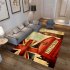 Modern National Flat Printing Carpet Mat for Living room Bedroom Bedside Rice flag landscape 80 120cm
