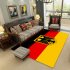 Modern National Flat Printing Carpet Mat for Living room Bedroom Bedside Yellow red black flag 80 120cm
