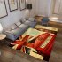 Modern National Flat Printing Carpet Mat for Living room Bedroom Bedside Rice flag landscape 80 120cm