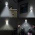Modern Night Light  Motion Sensor Activated LED Wall Light  Battery Operated Bedside Lamp for Home Bathroom Mirror Aisle  Cool White