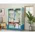 Modern Oxford Cloth Wardrobe Dustproof Storage Cabinet Folding Closet Bedroom Furniture 95 45 165cm
