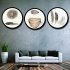 Modern Round Free Combination Frame Wall Hanging No trace Photo Frame Home Art Decoration  16 inch