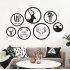 Modern Round Free Combination Frame Wall Hanging No trace Photo Frame Home Art Decoration  14 inches