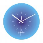 Modern Round Wall Clock Silent Non-ticking Gradient Color Decorative Wall Clock Home Office Decor Gift blue