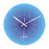 Modern Round Wall Clock Silent Non ticking Gradient Color Decorative Wall Clock Home Office Decor Gift blue
