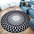 Modern Simple Round Carpet Rug Door Mat Living Room Bedroom Anti Slip Floor Rug Mat Home Decoration 16 60CM diameter