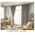 Modern Simple Window Curtain Ellipse Printing Shading for Living Room Bedroom  gray 100cm 150cm