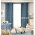 Modern Simple Window Curtain Ellipse Printing Shading for Living Room Bedroom  gray 100cm 150cm