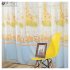 Modern Tulle Curtain Window Gauze for Living Room Bedroom Kids Room Shading blue 1m wide x 2m high