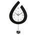 Modern Wall Clock Battery Operated Wall Clock Water Drop Shaped Living Room Decor Silent Elegant Wall Clock For Home Kitchen Bedroom Office School Hotel Large s
