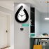 Modern Wall Clock Battery Operated Wall Clock Water Drop Shaped Living Room Decor Silent Elegant Wall Clock For Home Kitchen Bedroom Office School Hotel Large s