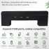 Monitor Stand Riser Computer Stand Desk Organizer With Usb Hub Extender Heightened Shelf For For Laptop Pc Printer Black with USB stand
