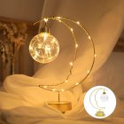 Moon Love Star Decorative Lamp Energy Saving Night Light Desk Lamp Birthday Gift