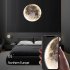 Moon Wall Lamp 3000LM Bedside Background Wall Lamp with 3 Light Color Dimmable Multipurpose Indoor Wall Sconce