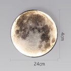 Moon Wall Lamp 3000LM Bedside Background Wall Lamp with 3 Light Color Dimmable