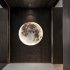 Moon Wall Lamp 3000LM Bedside Background Wall Lamp with 3 Light Color Dimmable Multipurpose Indoor Wall Sconce