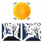 Moon Witch Wall Stickers Halloween Wall Stickers A Set of Stickers/6pcs 31cm x 32cm X3 sheets