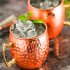 Moscow Mule Copper Mugs Hand made 304 Stainless Steel Copper Mugs For Cocktails Whiskey Champagne Wine Hammered Cup